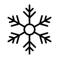Frosty Fern Vector Line Icon Design