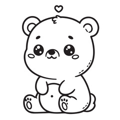 Coloring book with wild animals cartoon