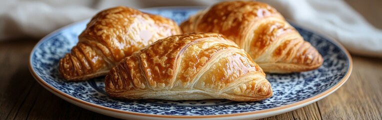 Golden Brown Pastry with Intricate Layers