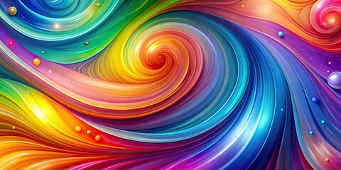 Fototapeta premium Abstract colorful background with vibrant swirls , vibrant, abstract, colorful, background, swirls