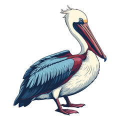 Elegant Pelican Illustration