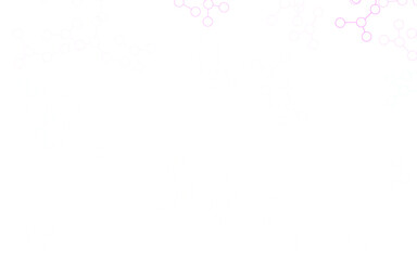 Light Pink, Green vector background with forms of artificial intelligence.