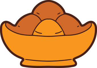 Illustration, Chinese elements, cute cartoon, Chinese New Year, Illustration 2025