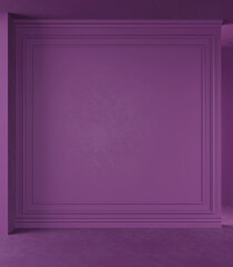 purple wall with floor,background image, background for furnitures, 