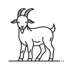 Fototapeta premium cartoon animal illustration for children's coloring book