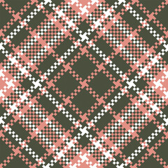 Tartan Pattern Seamless. Traditional Scottish Checkered Background. Traditional Scottish Woven Fabric. Lumberjack Shirt Flannel Textile. Pattern Tile Swatch Included.