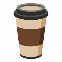 Coffee cup logo icon vector illustration.