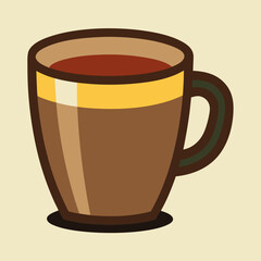 Coffee cup logo icon vector illustration.