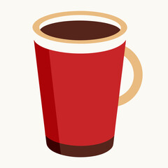 Coffee cup logo icon vector illustration.