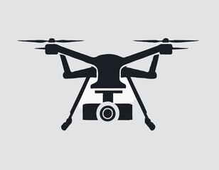 Drone silhouette vector Illustration - VECTOR