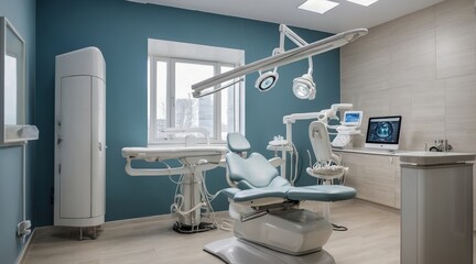Ultra-modern dental office equipment.