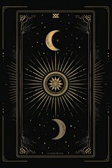 Enigmatic Celestial Insignia: A Dark Fantasy Emblem of Mystical Power on an Ethereal AMOLED Background with Intricate and Ornate Design, Exuding Deep Dreamlike Aesthetics
