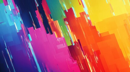 Digital glitch effect on diverse pride flags, LGBT, Breaking boundaries