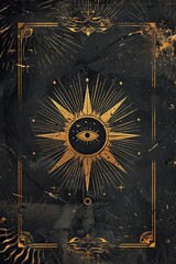 Enigmatic Celestial Insignia: A Dark Fantasy Emblem of Mystical Power on an Ethereal AMOLED Background with Intricate and Ornate Design, Exuding Deep Dreamlike Aesthetics