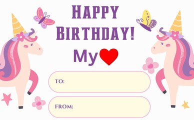 happy birthday My love text greeting card for wishes