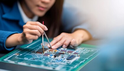 Engineer working on a technical project, representing innovation, problem solving, and design.