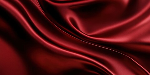 Obraz premium Red Silk Fabric Texture
