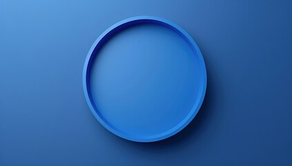Blue Circle on a Blue Background