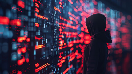 A digital infographic with a globe, graphs, and statistical data representing global financial trends