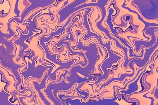 Psychedelic swirl pattern in purple and orange hues