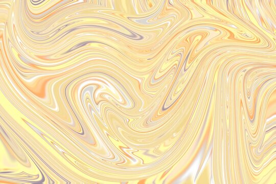 Abstract Marble Liquid Background in Yellow Tones