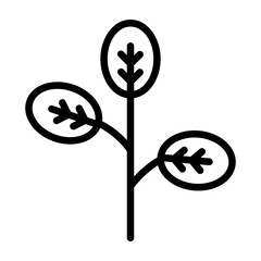Fototapeta premium Watercress Vector Line Icon Design