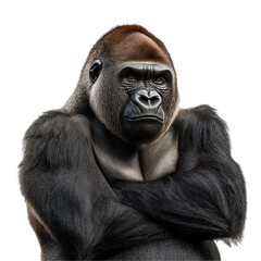 Obraz premium Gorilla isolated on white background