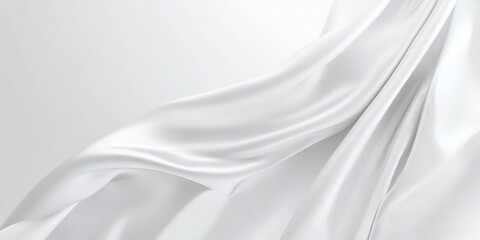 Obraz premium Abstract White Fabric Drape