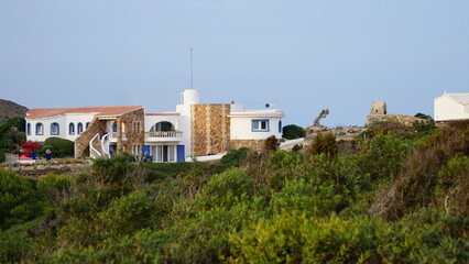 Sa Mesquida on the island Menorca in Spain in July