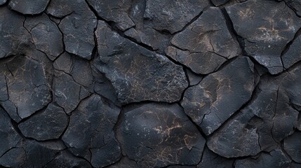 Fototapeta premium Cracked dark stone background texture