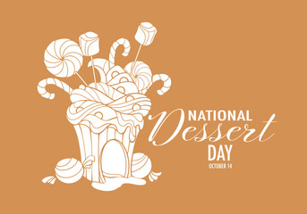 national dessert dessert day vector illustration	