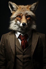 Fox in business suit