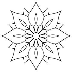 Obraz premium Detailed Mandala Coloring Sheets for Adults for Relaxing Mandala Colouring Pages for Floral Mandala Adult Colouring Pages 