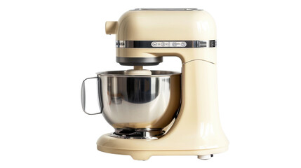 Cream food processor mixer on transparent background