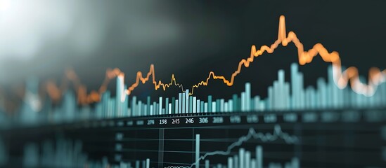 Clean and modern stock market graph with a gradual rise, portraying positive financial performance and market optimism.