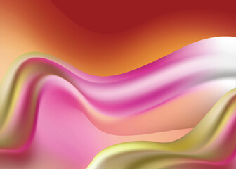 Vibes waves, glowing neon waves background