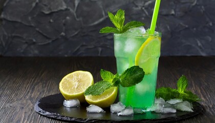 Fototapeta premium Cooling Mint Lemonade with Ice