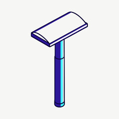 Safety Razor isometric vector illustration (7)