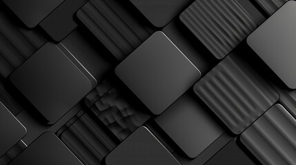 Fototapeta premium Geometric abstract squire background with pink shapes, including pyramids and spheres, Neon light glowing shape squire illustration in retro style .