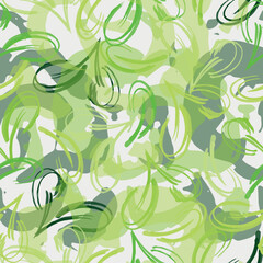 Abstract flower blooming design. Pattern with floral seamless. Grunge textured abstract art vector with flower and plants in watercolor style.