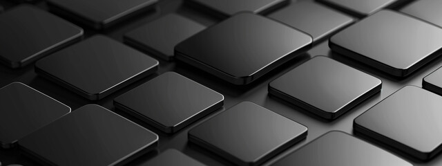 Fototapeta premium Abstract colorful geometric square border pattern on colorful 3d background. Abstract colorful pixel squares background Generative Ai