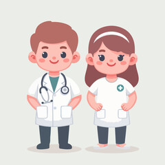 Fototapeta premium doctor and nurse