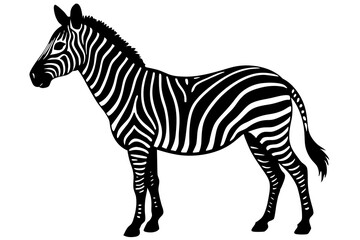 zebra vector, zebra icon, silhouette of zebra croosing vector illustration