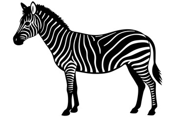 zebra vector, zebra icon, silhouette of zebra croosing vector illustration
