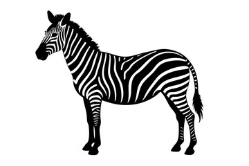 zebra vector, zebra icon, silhouette of zebra croosing vector illustration