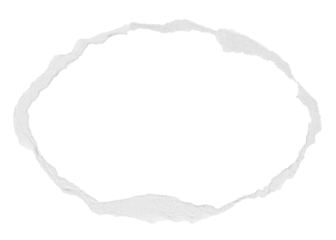 Ripped paper png frame sticker, ephemera collage element on transparent background