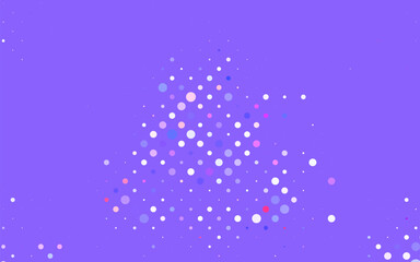Light Purple, Pink vector Blurred decorative design in abstract style with bubbles.