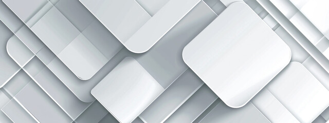 Fototapeta premium Close up of geometric modern white stairs with shadows, White cement block floor tile with triangular pattern.