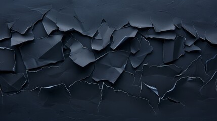 A dark, cracked and peeling surface depicting an abstract and dramatic texture, with an intense and moody atmosphere.