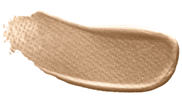 Metallic yellow paint stroke transparent png